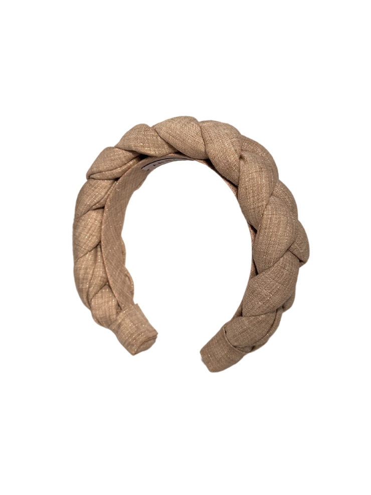 Linen Lamé Tresse Headband