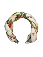 Floral Silk Twill Maxi Tresse Headband