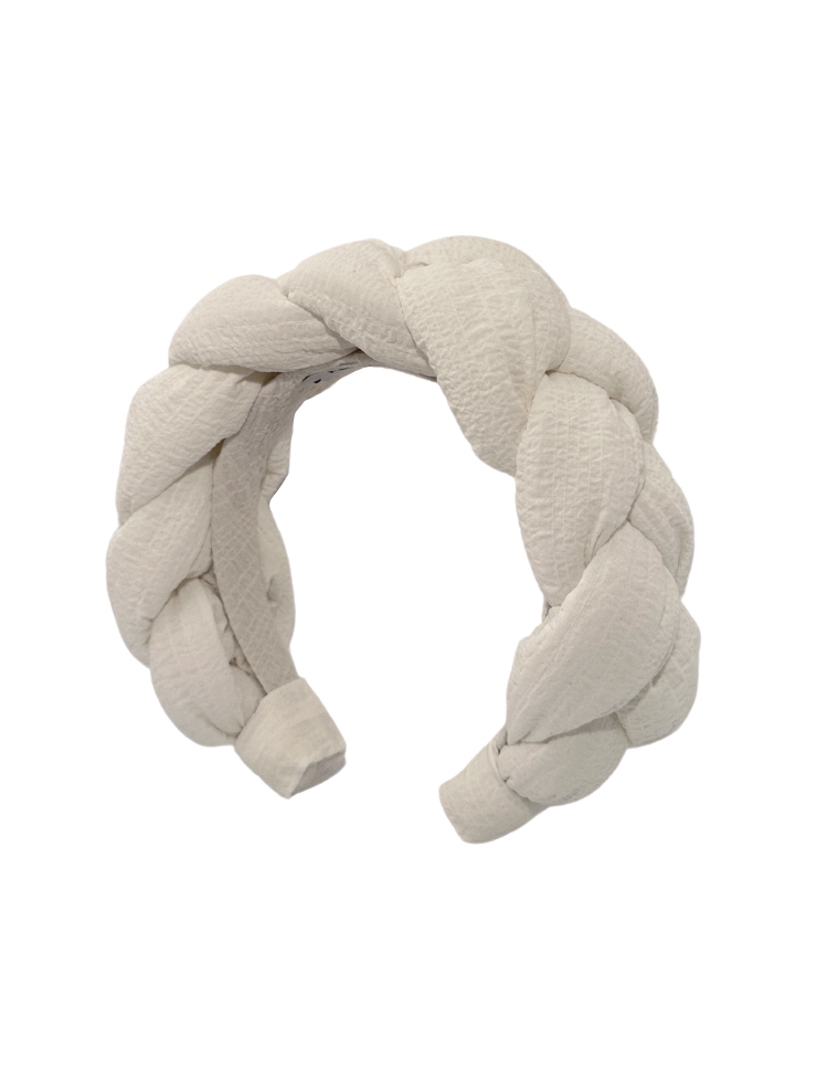 Embossed Cotton Maxi Tresse Headband