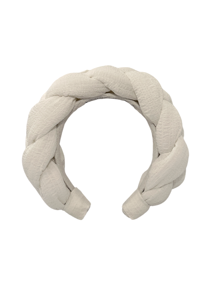 Embossed Cotton Maxi Tresse Headband