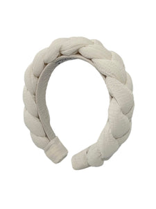 Cerchietto Mini Tresse - Bianco Goffrato