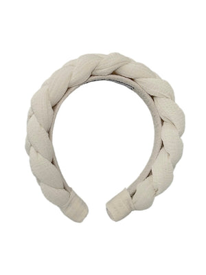 Cerchietto Mini Tresse - Bianco Goffrato