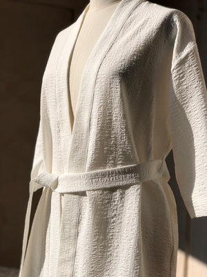 Embossed Cotton Mini Kimono